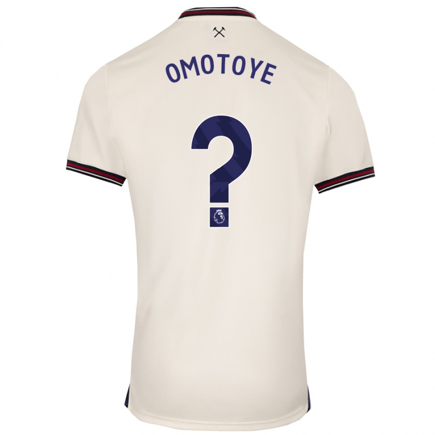 נשים כדורגל Tyrone Omotoye #0 לבן מלוכלך הרחק ג'רזי 2025/26
