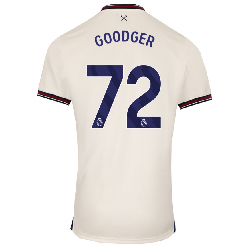 נשים כדורגל Tommy Goodger #72 לבן מלוכלך הרחק ג'רזי 2025/26
