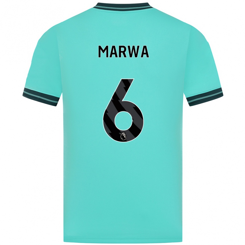 נשים כדורגל Bjørn Marwa #6 תכלת ירוק הרחק ג'רזי 2025/26