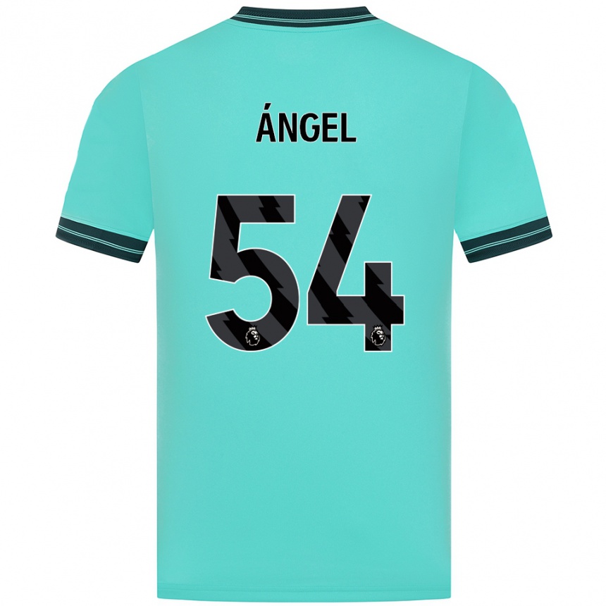 נשים כדורגל Dani Ángel #54 תכלת ירוק הרחק ג'רזי 2025/26