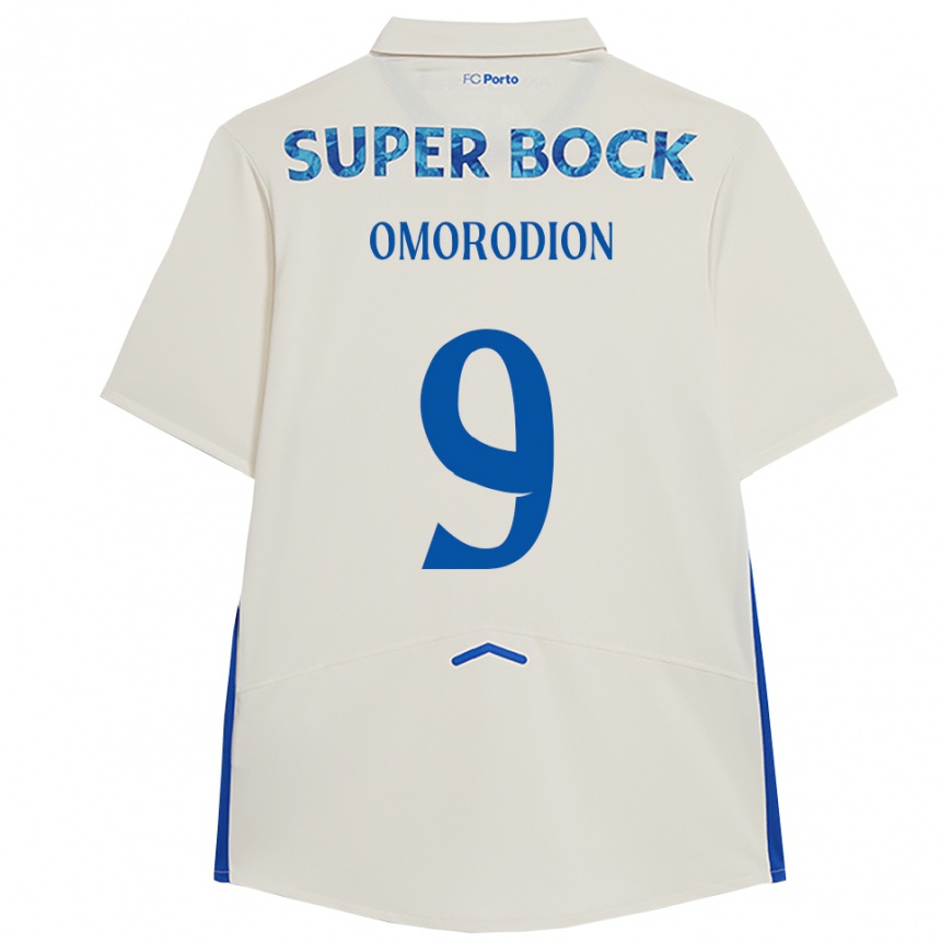נשים כדורגל סאמו אומורודיון #9 לבן כחול ג'רזי קיט שלישי 2025/26