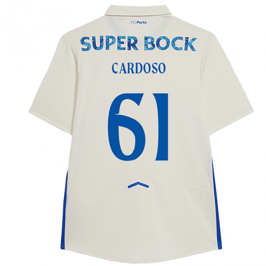 נשים כדורגל Ivan Cardoso #61 לבן כחול ג'רזי קיט שלישי 2025/26