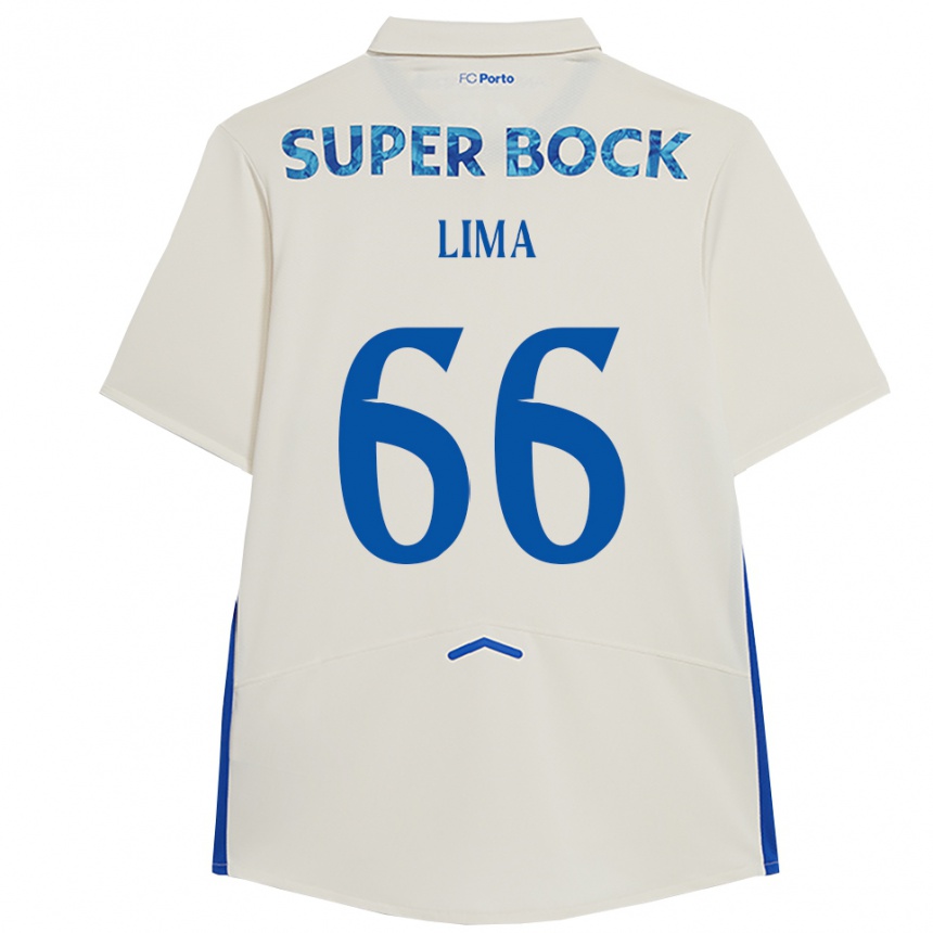 נשים כדורגל Bernardo Lima #66 לבן כחול ג'רזי קיט שלישי 2025/26