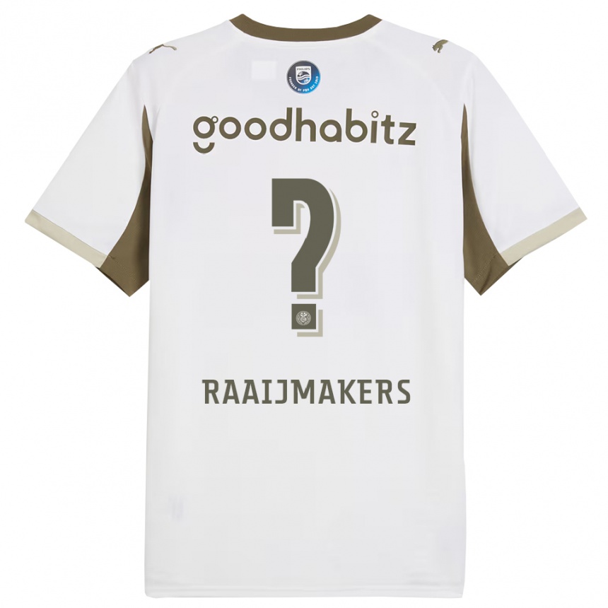 נשים כדורגל Lars Raaijmakers #0 לבן אפור ג'רזי קיט שלישי 2025/26