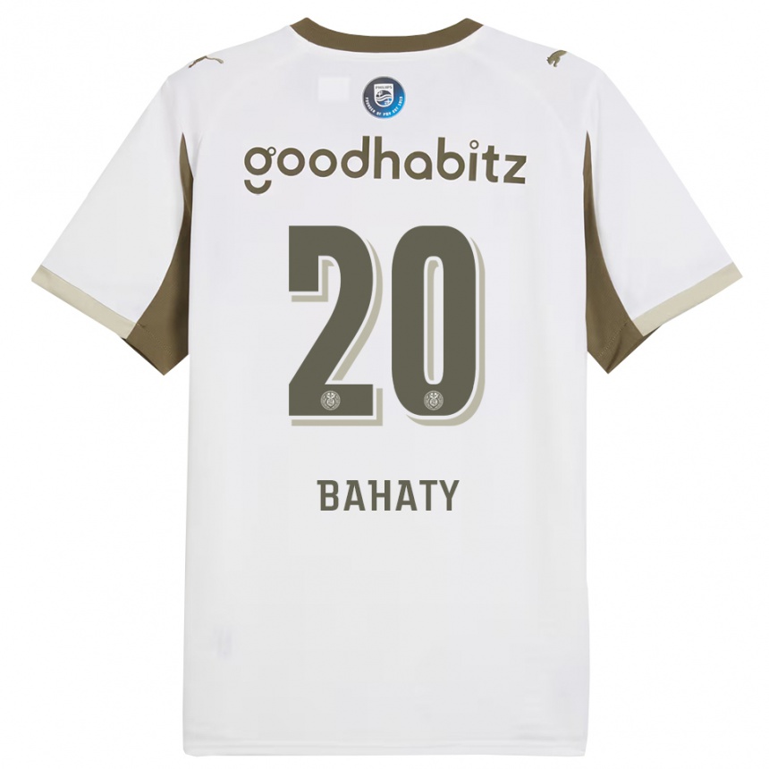 נשים כדורגל Manuel Bahaty #20 לבן אפור ג'רזי קיט שלישי 2025/26