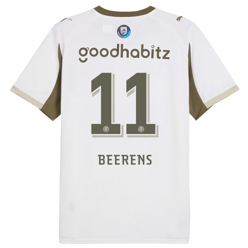 נשים כדורגל Jairo Beerens #11 לבן אפור ג'רזי קיט שלישי 2025/26
