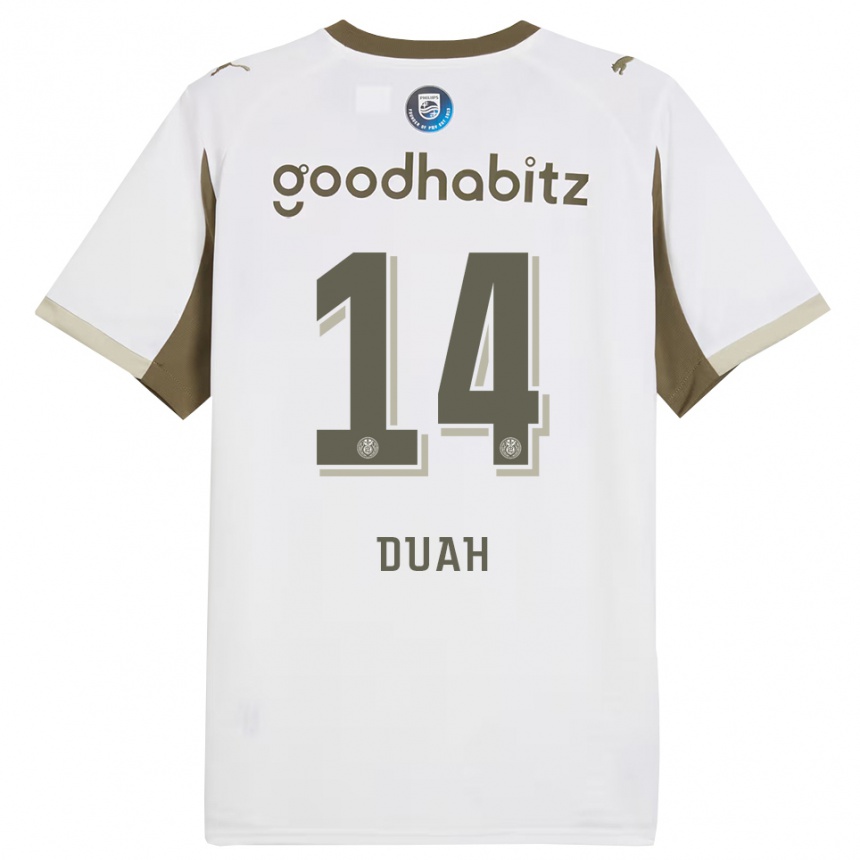 נשים כדורגל King Duah #14 לבן אפור ג'רזי קיט שלישי 2025/26
