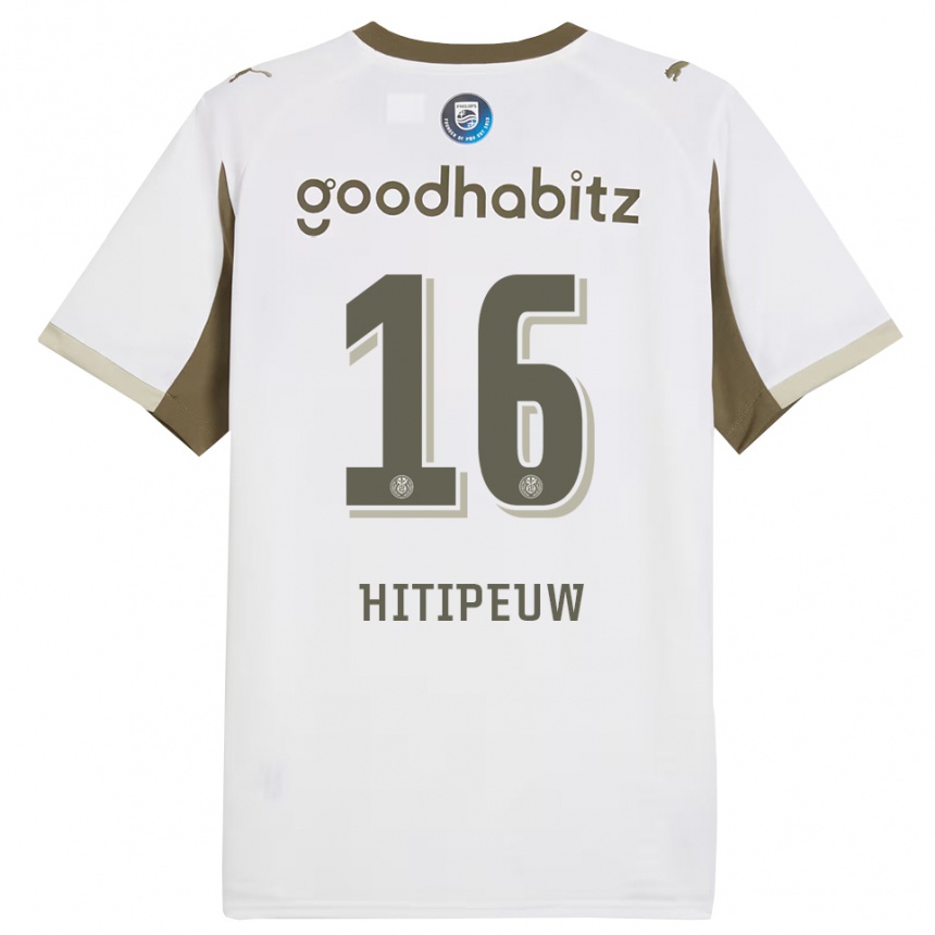 נשים כדורגל Thaliro Hitipeuw #16 לבן אפור ג'רזי קיט שלישי 2025/26