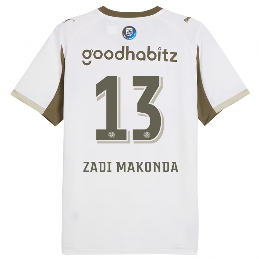 נשים כדורגל David Zadi Makonda #13 לבן אפור ג'רזי קיט שלישי 2025/26