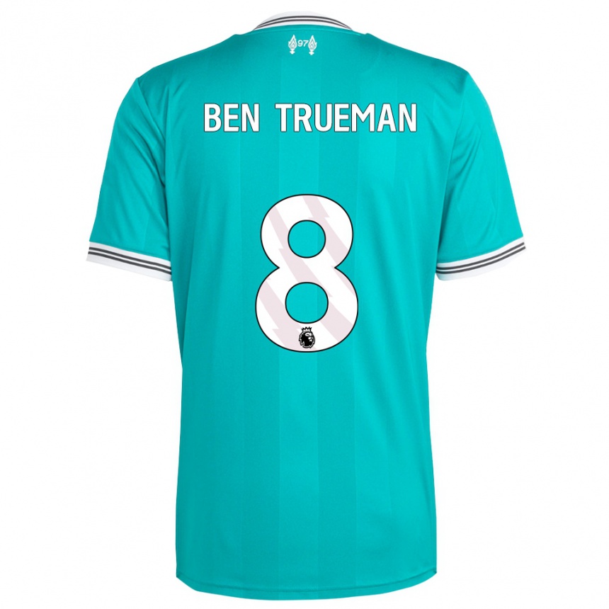 נשים כדורגל בן טרומן #8 ירוק לבן ג'רזי קיט שלישי 2025/26