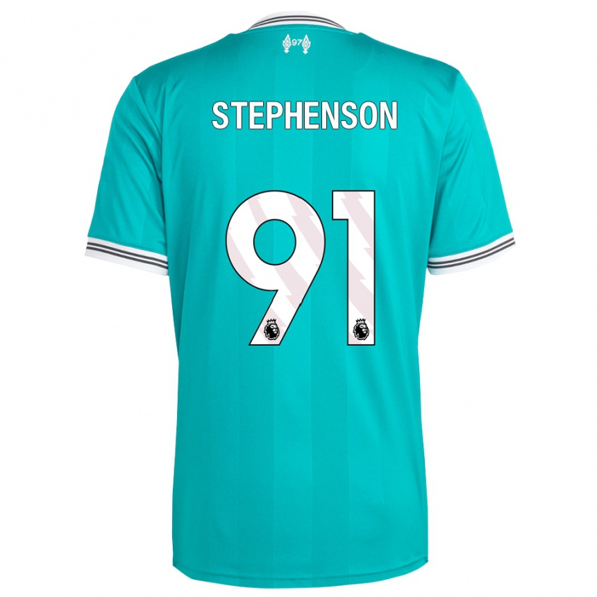 נשים כדורגל לוקה סטפנסון #91 ירוק לבן ג'רזי קיט שלישי 2025/26