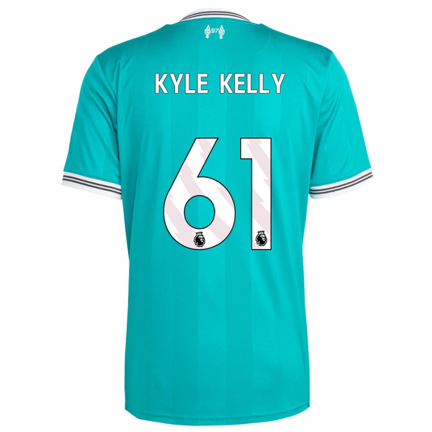 נשים כדורגל קייל קלי #61 ירוק לבן ג'רזי קיט שלישי 2025/26