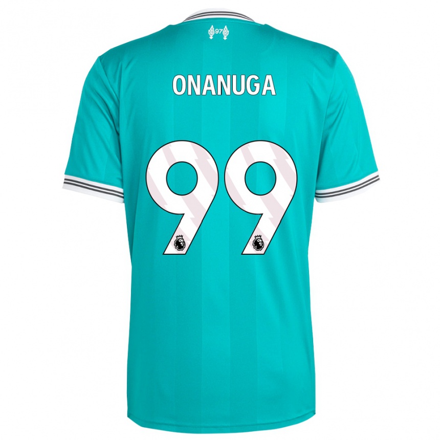 נשים כדורגל פולה אוננוגה #99 ירוק לבן ג'רזי קיט שלישי 2025/26
