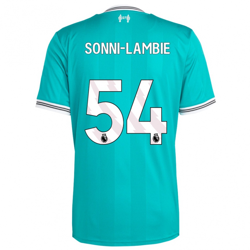 נשים כדורגל Joshua Sonni-Lambie #54 ירוק לבן ג'רזי קיט שלישי 2025/26