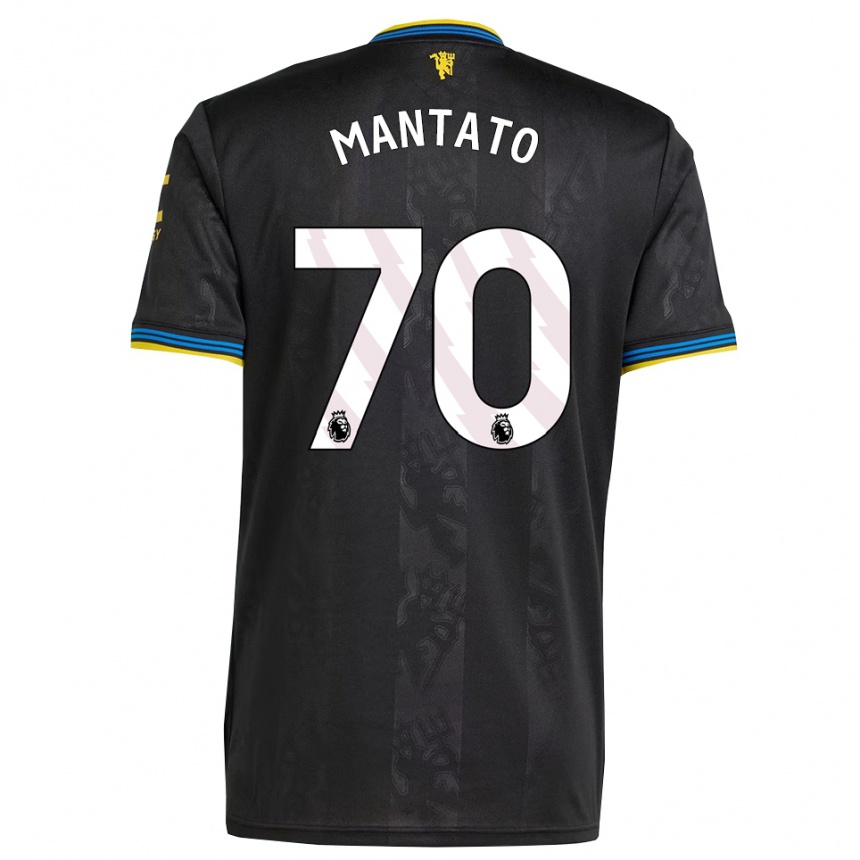 נשים כדורגל Bendito Mantato #70 שחור צהוב כחול ג'רזי קיט שלישי 2025/26