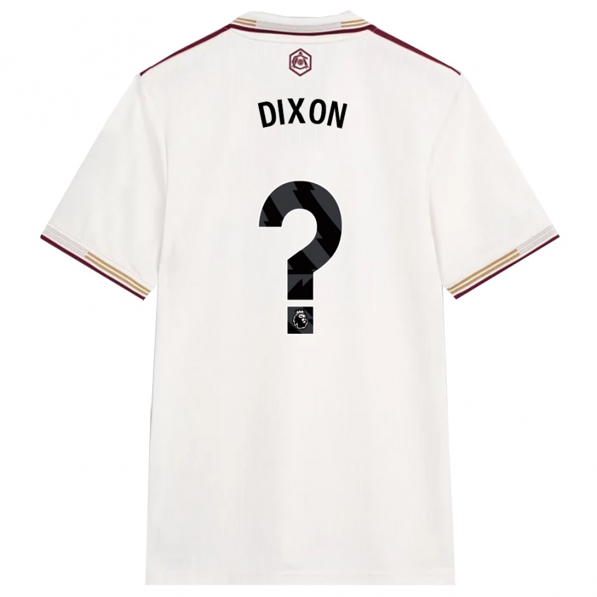 נשים כדורגל Danny Dixon #0 לבן מלוכלך בורדו ג'רזי קיט שלישי 2025/26