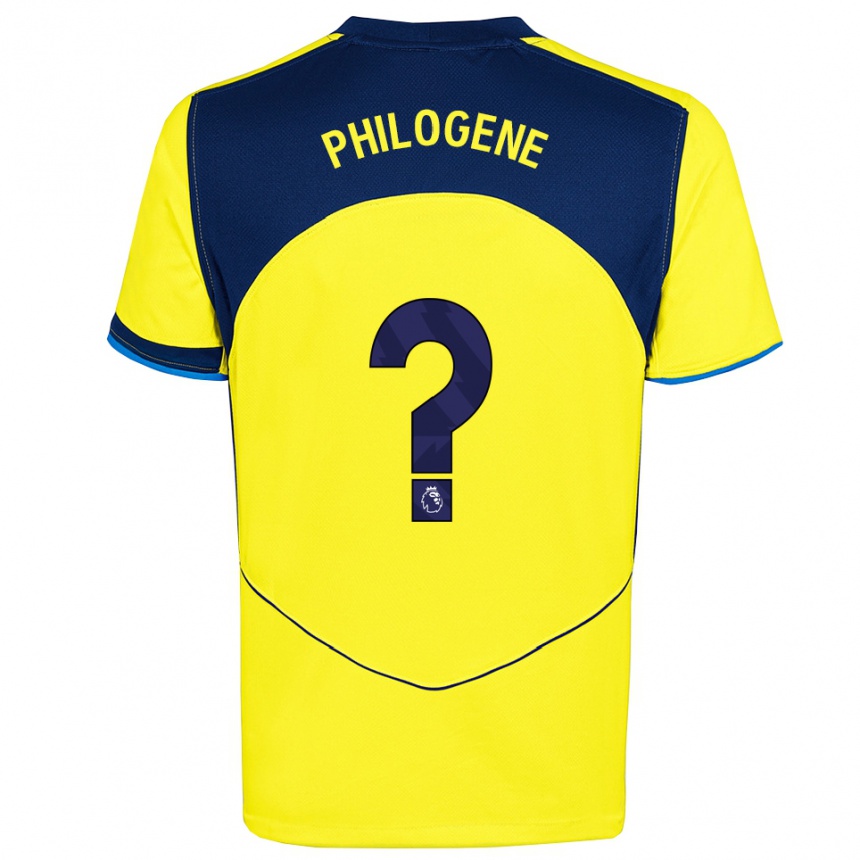 נשים כדורגל Blake Philogene #0 צהוב נייבי ג'רזי קיט שלישי 2025/26