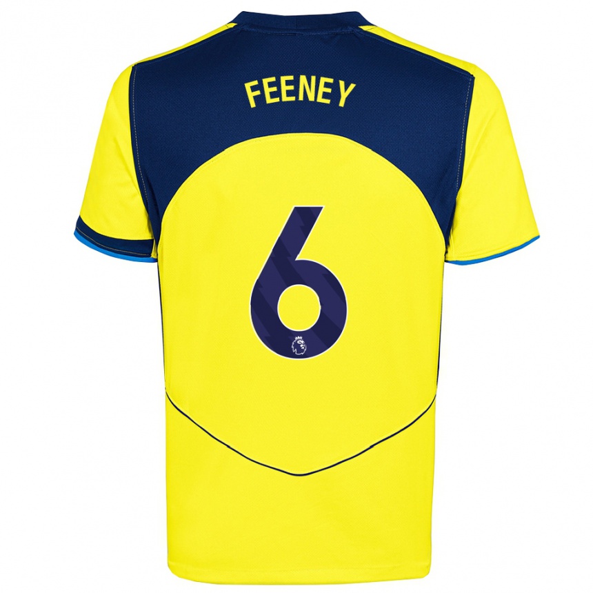 נשים כדורגל ג׳ורג׳ פיני #6 צהוב נייבי ג'רזי קיט שלישי 2025/26