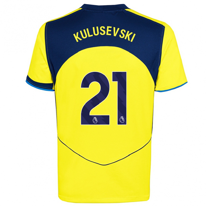 נשים כדורגל דז'אן קולוסבסקי #21 צהוב נייבי ג'רזי קיט שלישי 2025/26