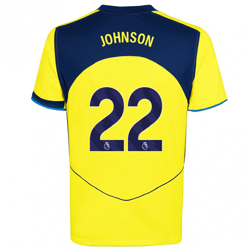 נשים כדורגל ברנן ג'ונסון #22 צהוב נייבי ג'רזי קיט שלישי 2025/26