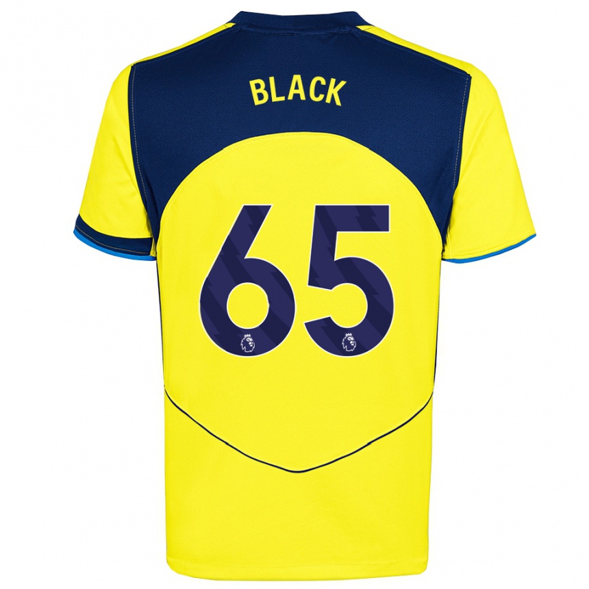 נשים כדורגל ליאו שחור #65 צהוב נייבי ג'רזי קיט שלישי 2025/26