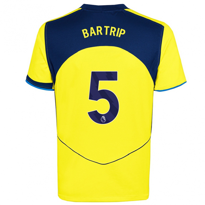 נשים כדורגל מולי בארטריפ #5 צהוב נייבי ג'רזי קיט שלישי 2025/26