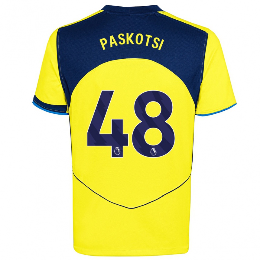 נשים כדורגל מקסים פסקוטשי #48 צהוב נייבי ג'רזי קיט שלישי 2025/26