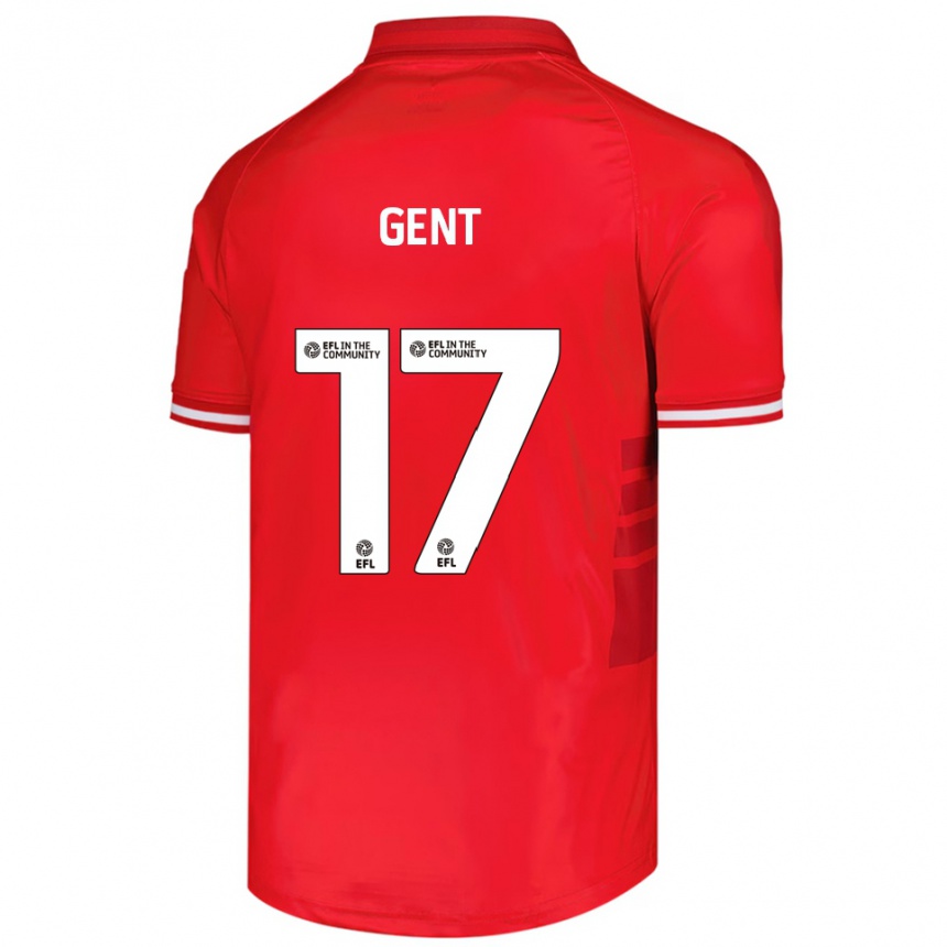 ילדים כדורגל ג'ורג'י ג'נט #17 אדום לבן ג'רזי ביתית 2025/26