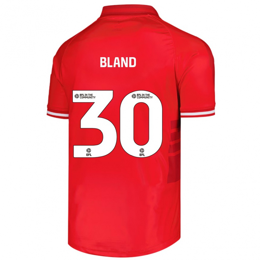ילדים כדורגל ג׳ונת׳ן בלנד #30 אדום לבן ג'רזי ביתית 2025/26