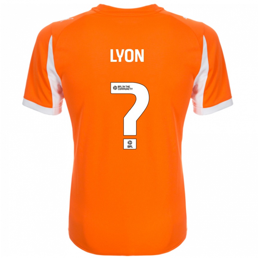 ילדים כדורגל Moesha Lyon #0 כתום לבן ג'רזי ביתית 2025/26