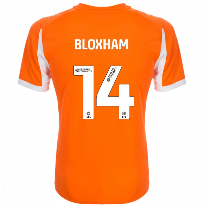 ילדים כדורגל Tom Bloxham #14 כתום לבן ג'רזי ביתית 2025/26