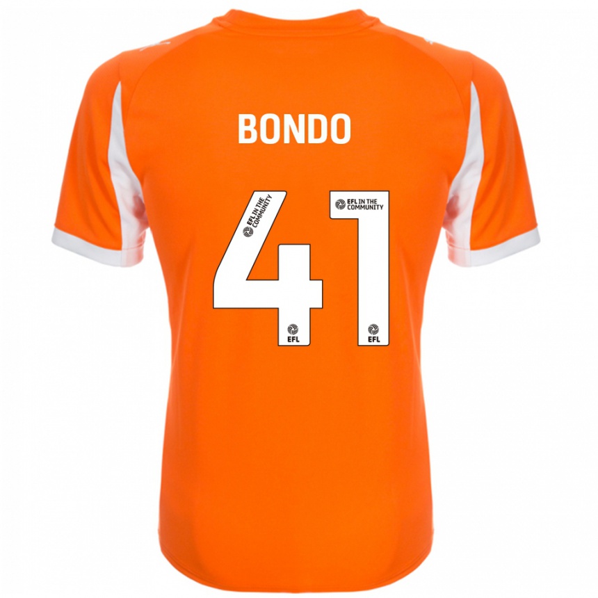 ילדים כדורגל Terry Bondo #41 כתום לבן ג'רזי ביתית 2025/26