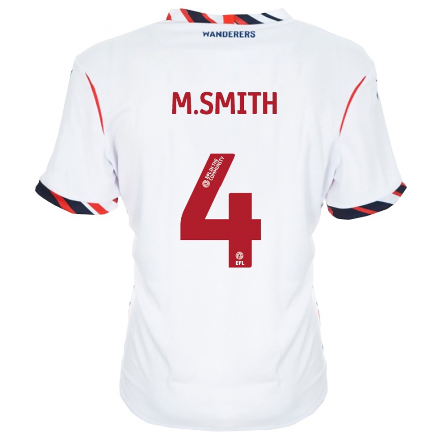 ילדים כדורגל Millicent Smith #4 לבן אדום ג'רזי ביתית 2025/26