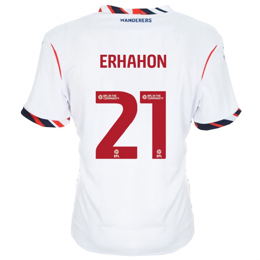 ילדים כדורגל אית'ן ארהון #21 לבן אדום ג'רזי ביתית 2025/26