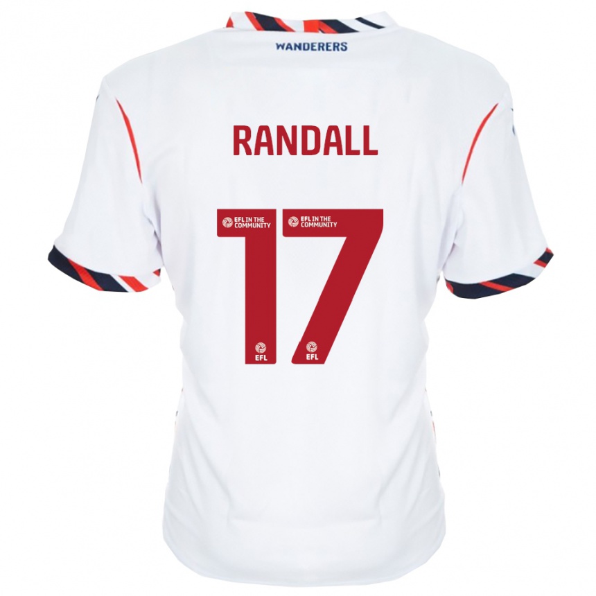 ילדים כדורגל ג'ואל רנדל #17 לבן אדום ג'רזי ביתית 2025/26