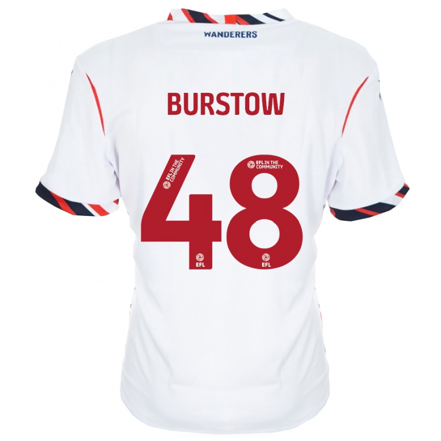 ילדים כדורגל מייסון ברסטו #48 לבן אדום ג'רזי ביתית 2025/26