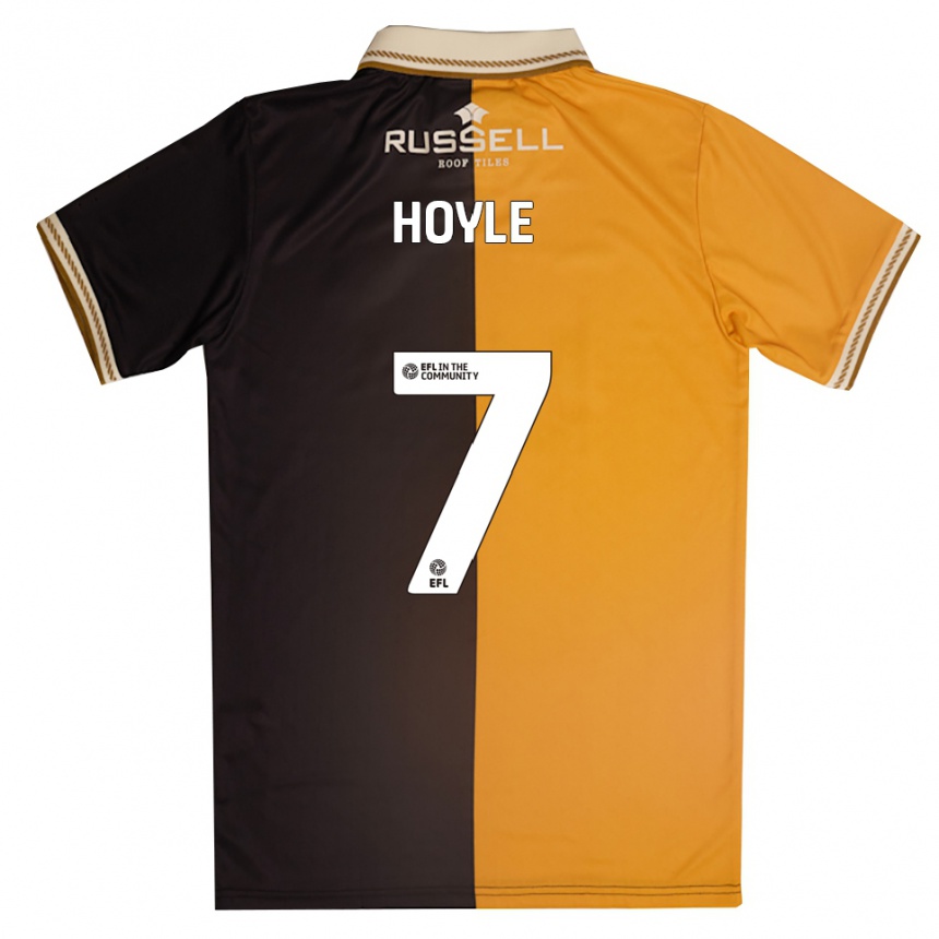 ילדים כדורגל Farrah Hoyle #7 צהוב שחור ג'רזי ביתית 2025/26