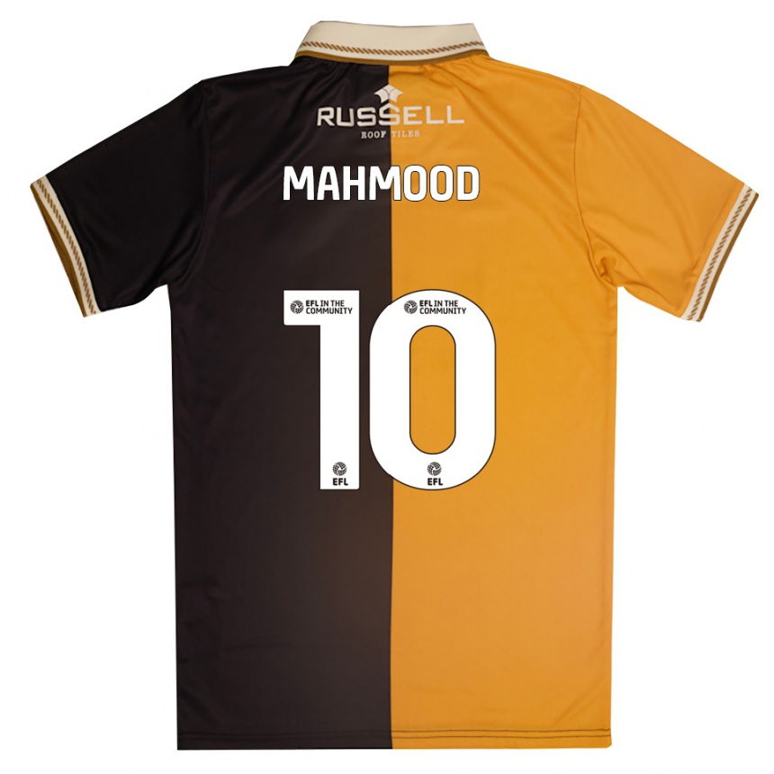 ילדים כדורגל Hajrah Mahmood #10 צהוב שחור ג'רזי ביתית 2025/26