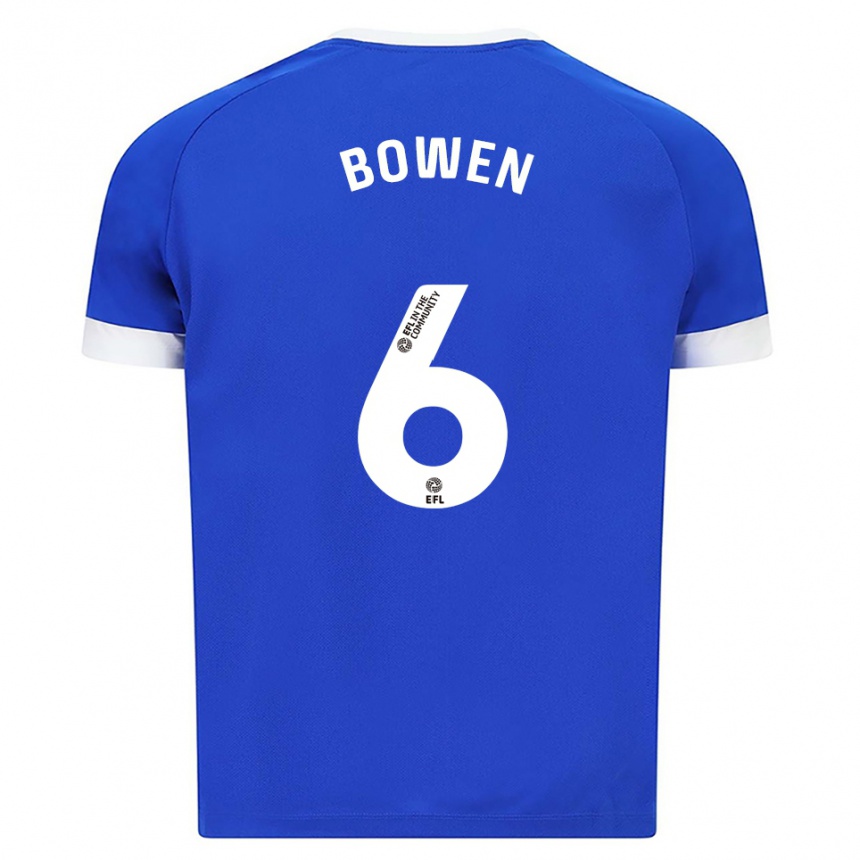 ילדים כדורגל מייגן בואן #6 כחול לבן ג'רזי ביתית 2025/26