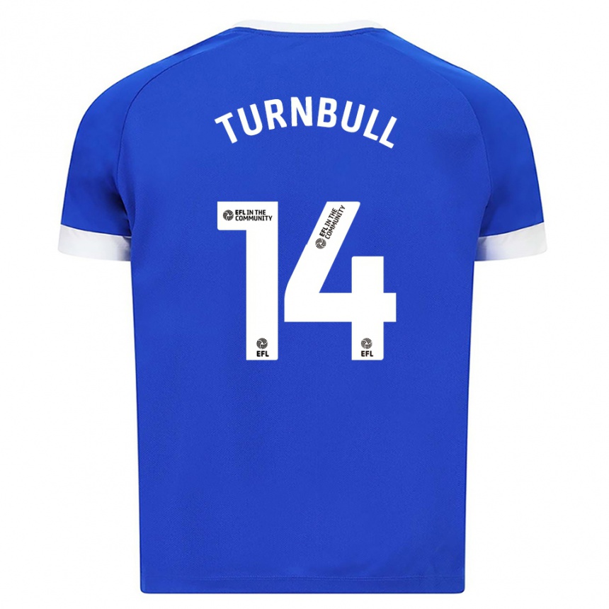 ילדים כדורגל דייוויד טרנבול #14 כחול לבן ג'רזי ביתית 2025/26