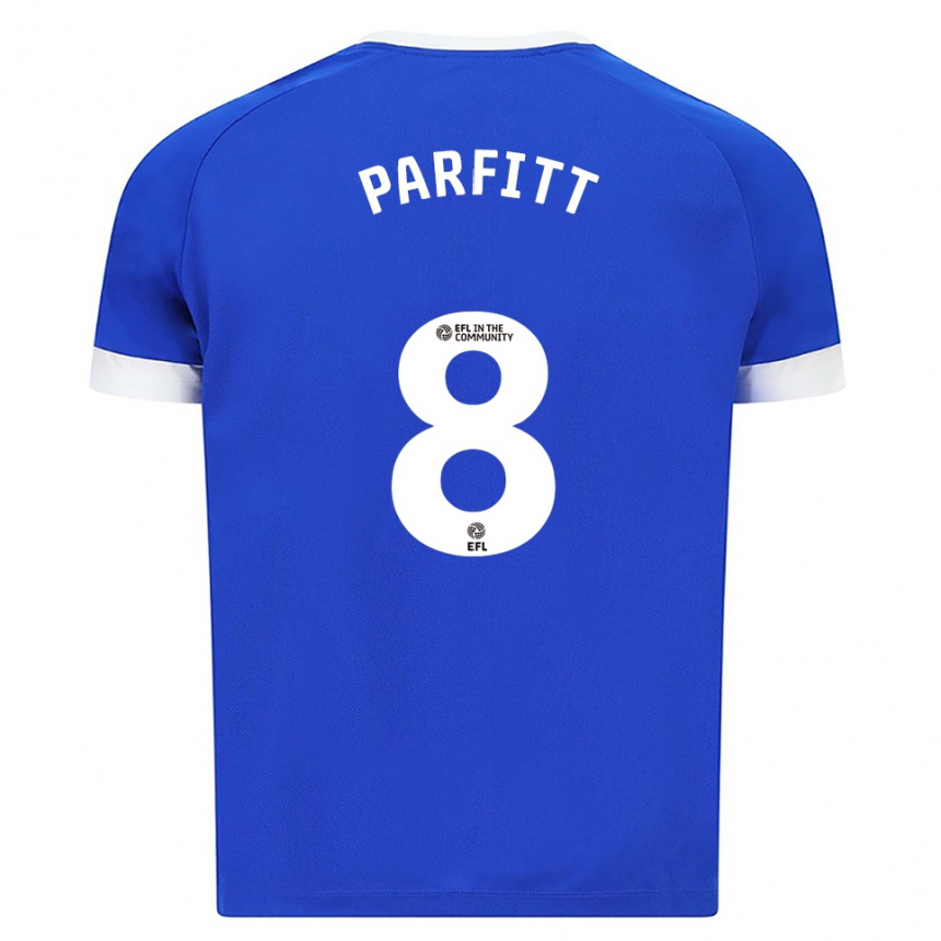 ילדים כדורגל טי ג'יי פרפיט #8 כחול לבן ג'רזי ביתית 2025/26