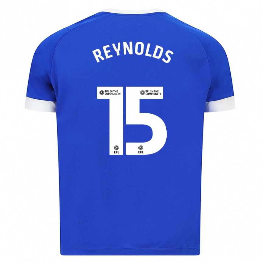 ילדים כדורגל אוליבר ריינולדס #15 כחול לבן ג'רזי ביתית 2025/26