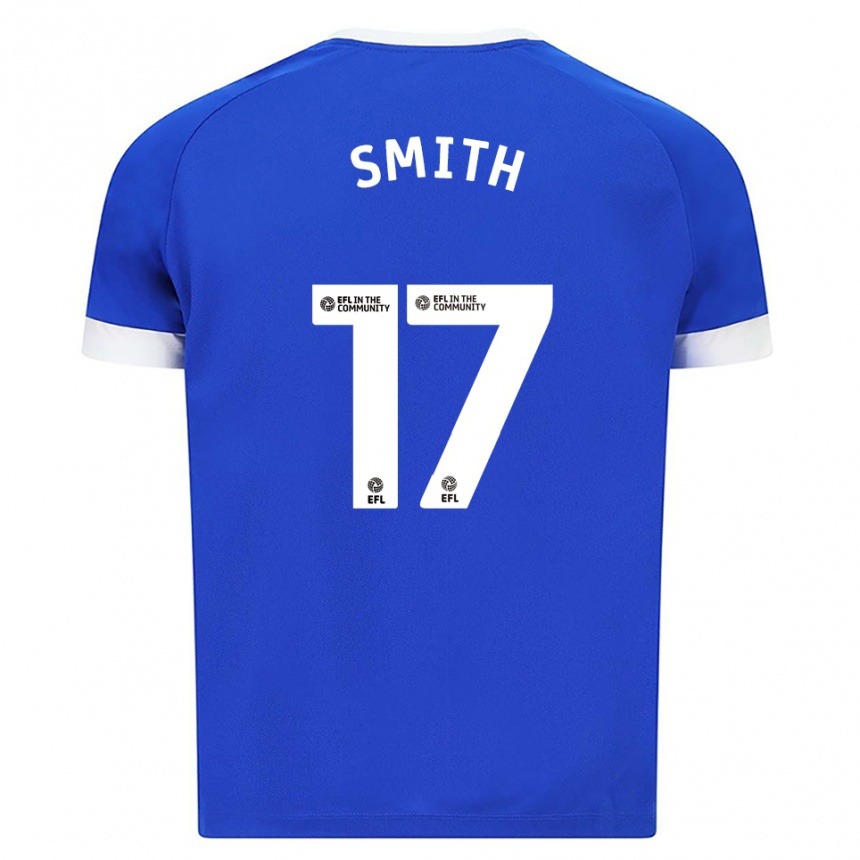 ילדים כדורגל הולי סמית' #17 כחול לבן ג'רזי ביתית 2025/26