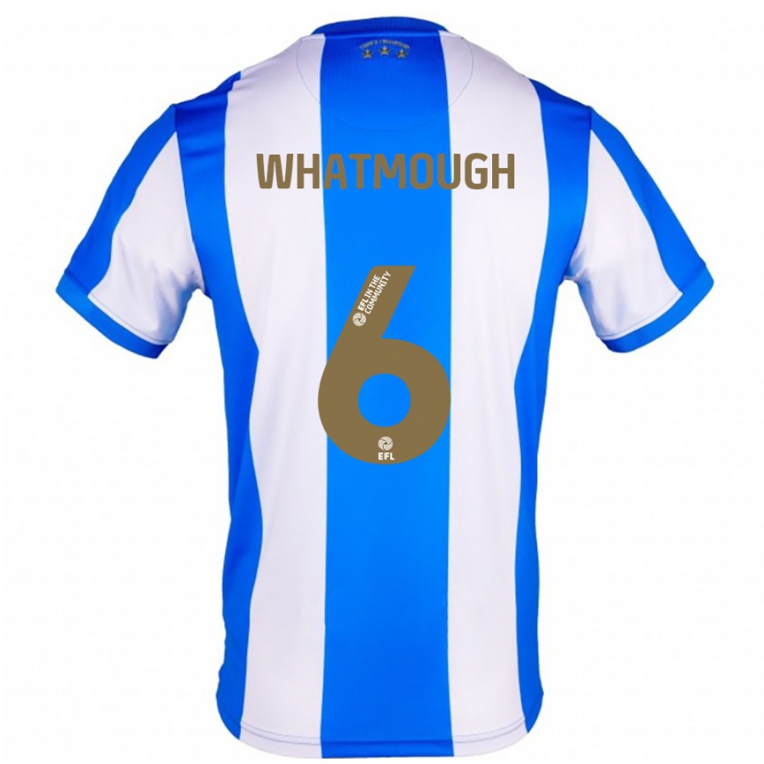 ילדים כדורגל ג'ק ווטמו #6 כחול לבן ג'רזי ביתית 2025/26