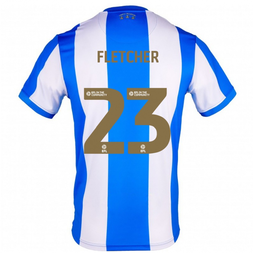 ילדים כדורגל Serena Fletcher #23 כחול לבן ג'רזי ביתית 2025/26