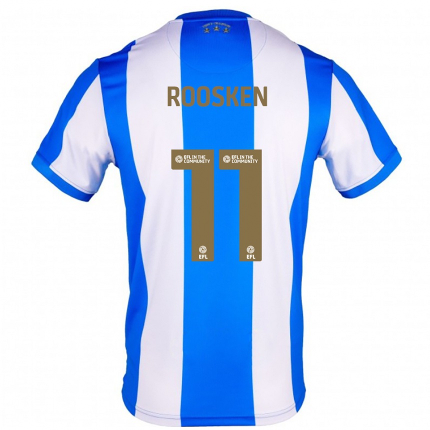 ילדים כדורגל רובן רוסקן #11 כחול לבן ג'רזי ביתית 2025/26