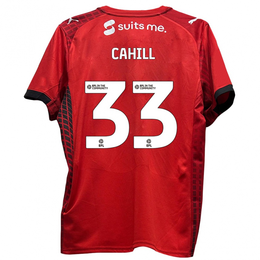 ילדים כדורגל קיליאן קייהיל #33 אדום שחור ג'רזי ביתית 2025/26