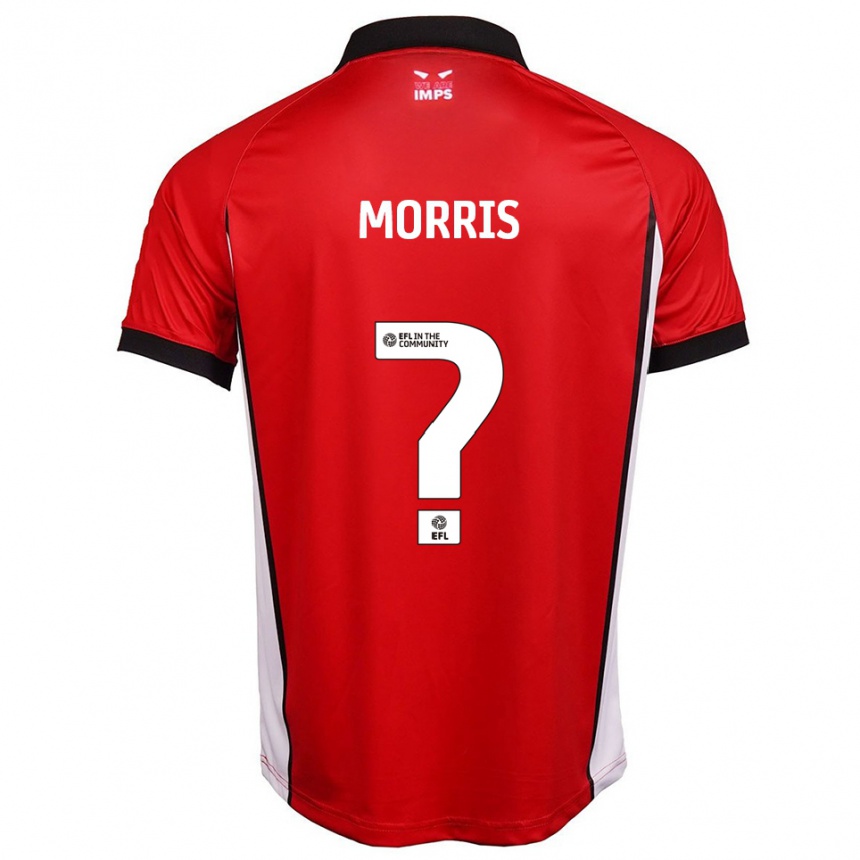 ילדים כדורגל Shelbey Morris #0 אדום לבן ג'רזי ביתית 2025/26