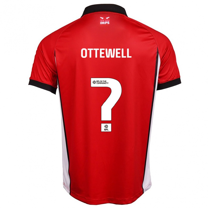 ילדים כדורגל Jasmine Ottewell #0 אדום לבן ג'רזי ביתית 2025/26