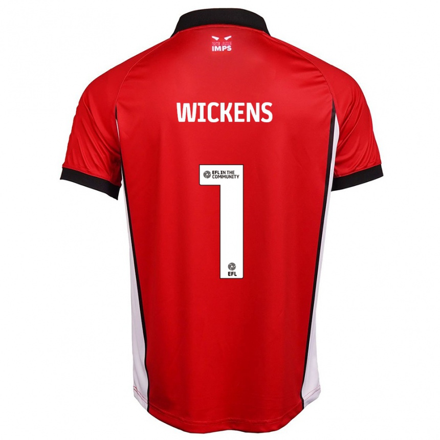 ילדים כדורגל ג'ורג' ויקנס #1 אדום לבן ג'רזי ביתית 2025/26